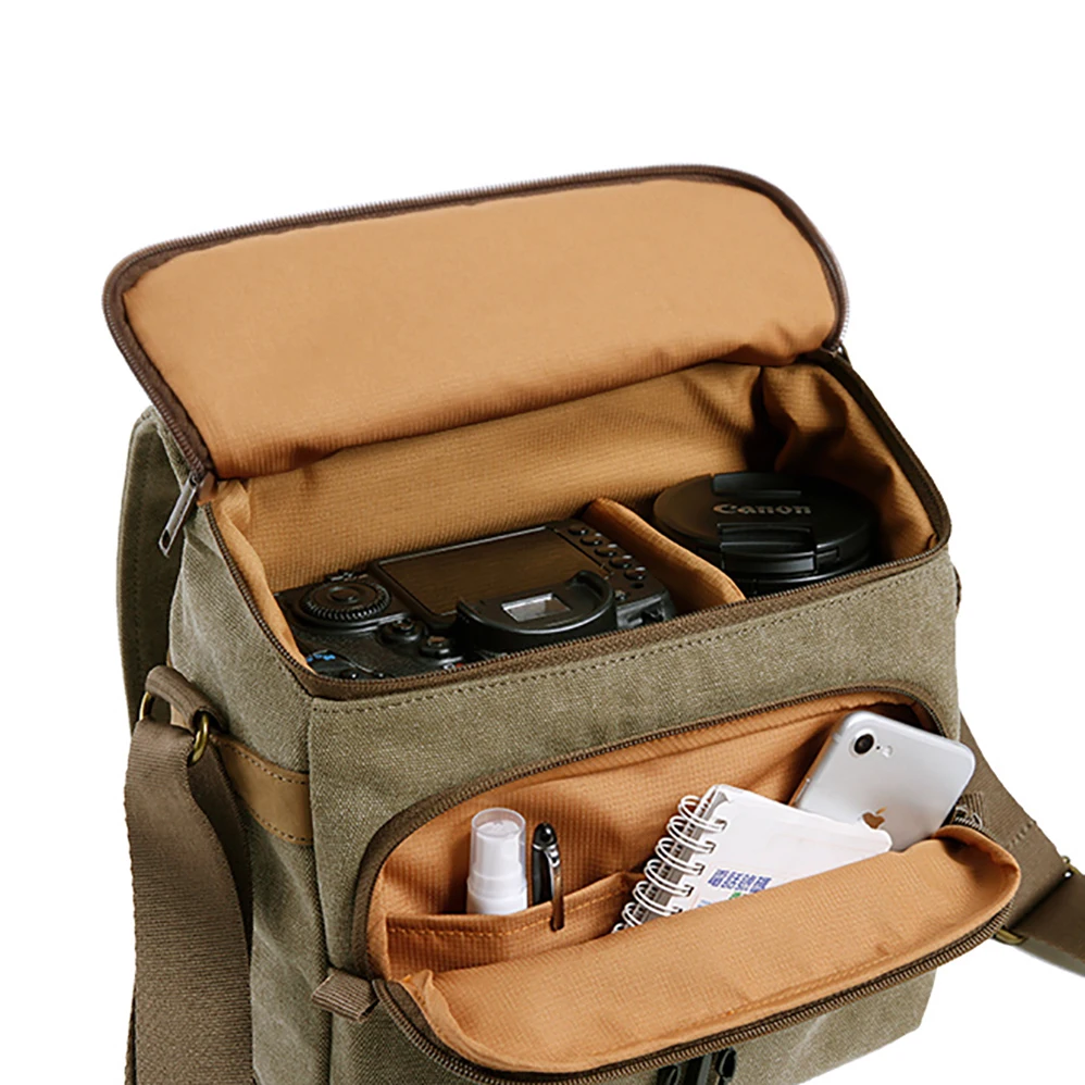 Professional Bags Travels Walking Backpack Outdoor Camera Backpack Lens Vintage Camera Shoulder Bag