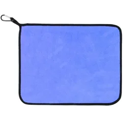 600 gsm 30x60 cm Microfibre Fishing Towel With Carabiner Microfiber Quick Drying Car Detailing Towel Cloth Custom Logo