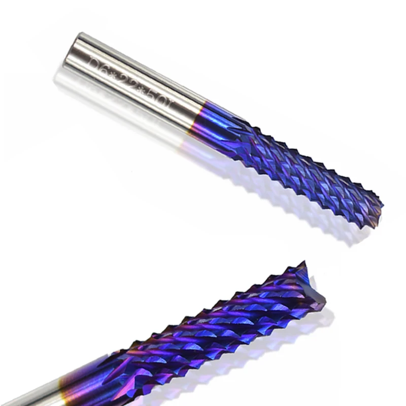WEIX Wholesale WoodWorking Solid Carbide Corn Teeth Milling Cutter Nano Blue Coating