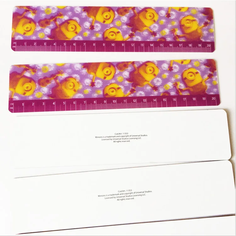 3D Lenticular Printable Parallel Rulers Wholesale Products Custom Design Plastic Fancy 3D Rulers for School Plastic Johnson