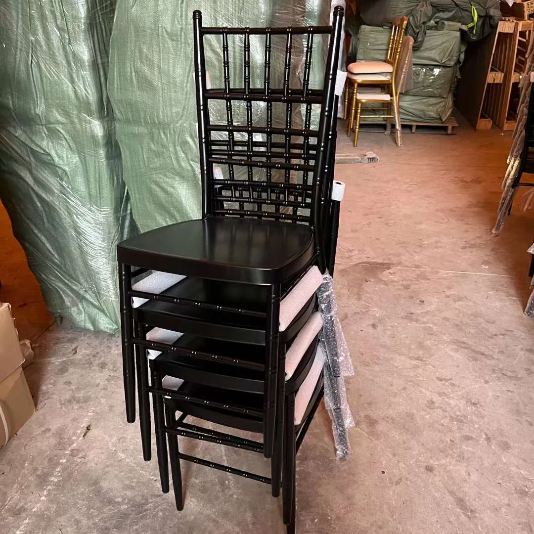 Modern Iron Tiffany Wedding Dining Chairs Wholesale Metal Chairs for Banquets Events Restaurants Hotels Outdoor Application
