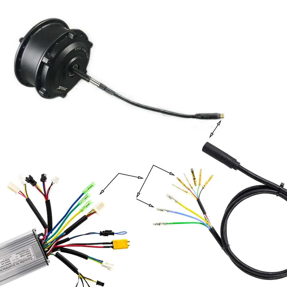 Bafang 9pin E-bike Motor Extension Cable Output Male Female Modification Line Electric Bike Accessories