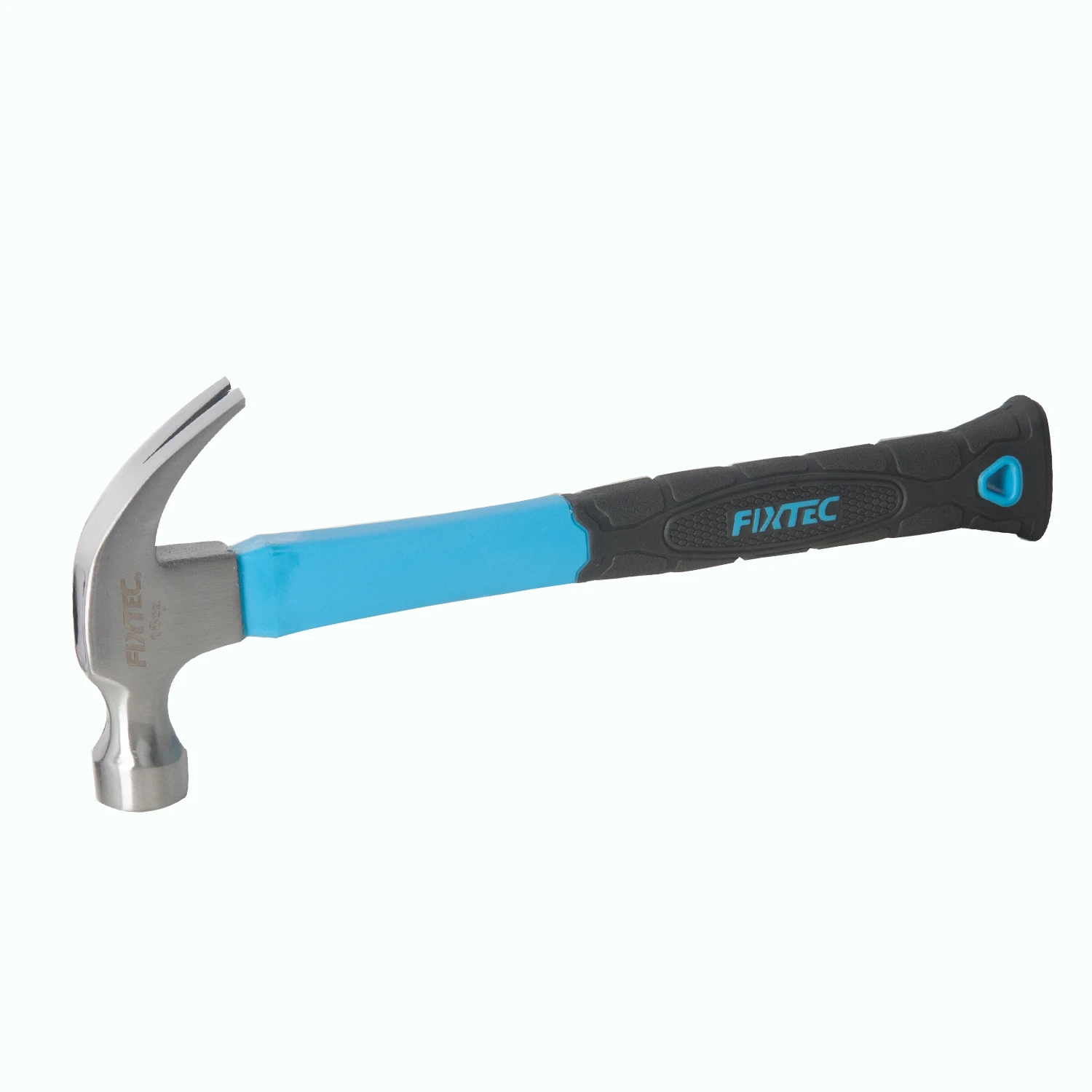 FIXTEC 8oz/16oz Heavy Duty Fiberglass Handle Multi Purpose Claw Hammer for Construction Work Carpenter