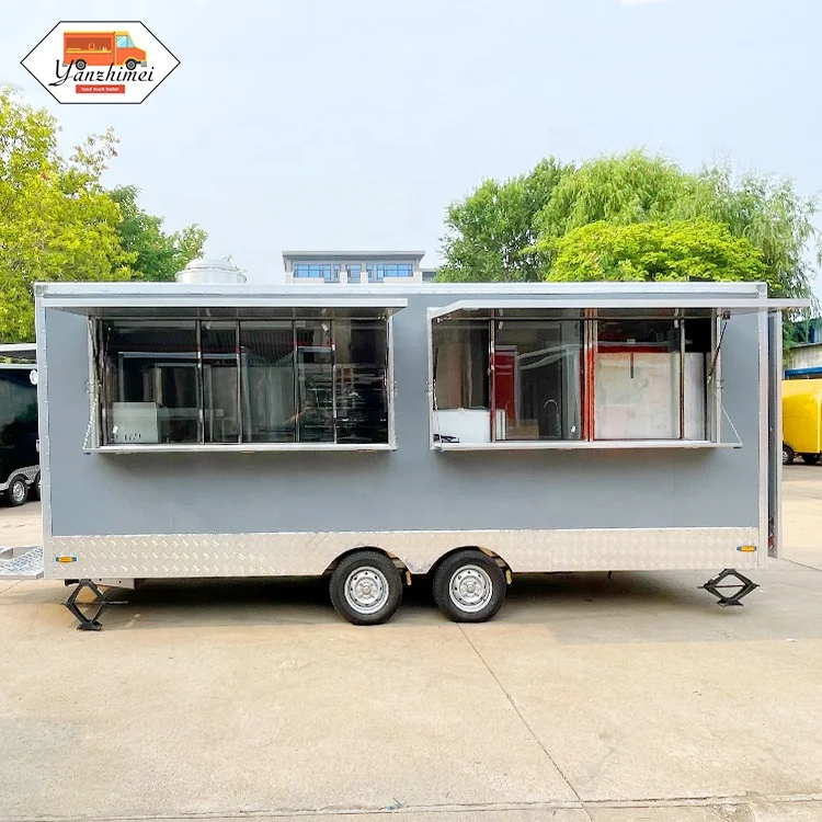 
Factory Ce Certificated Street Mobile Coffee Shop Catering Fast Food Truck Concession Food Trailers Fully Equipped For Sale 