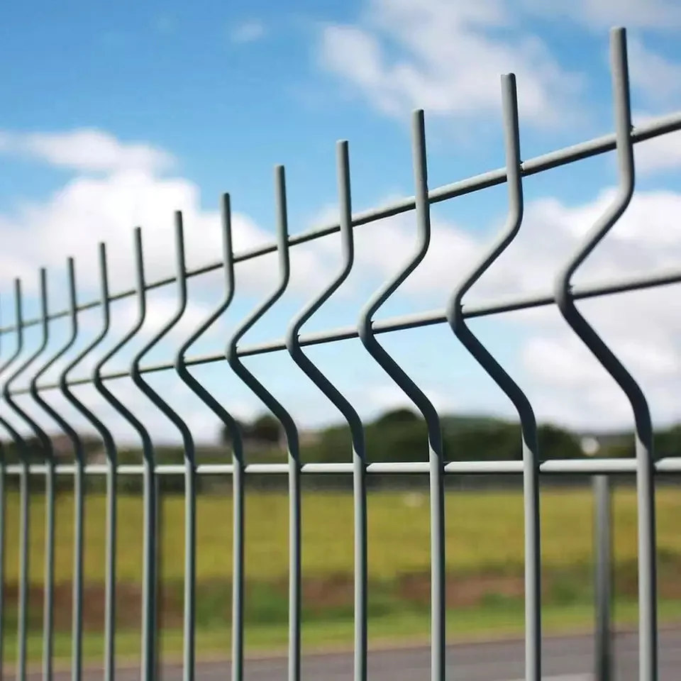 10 year no rust PVC coated panels barbed wire 358 anti climb airport security fencing