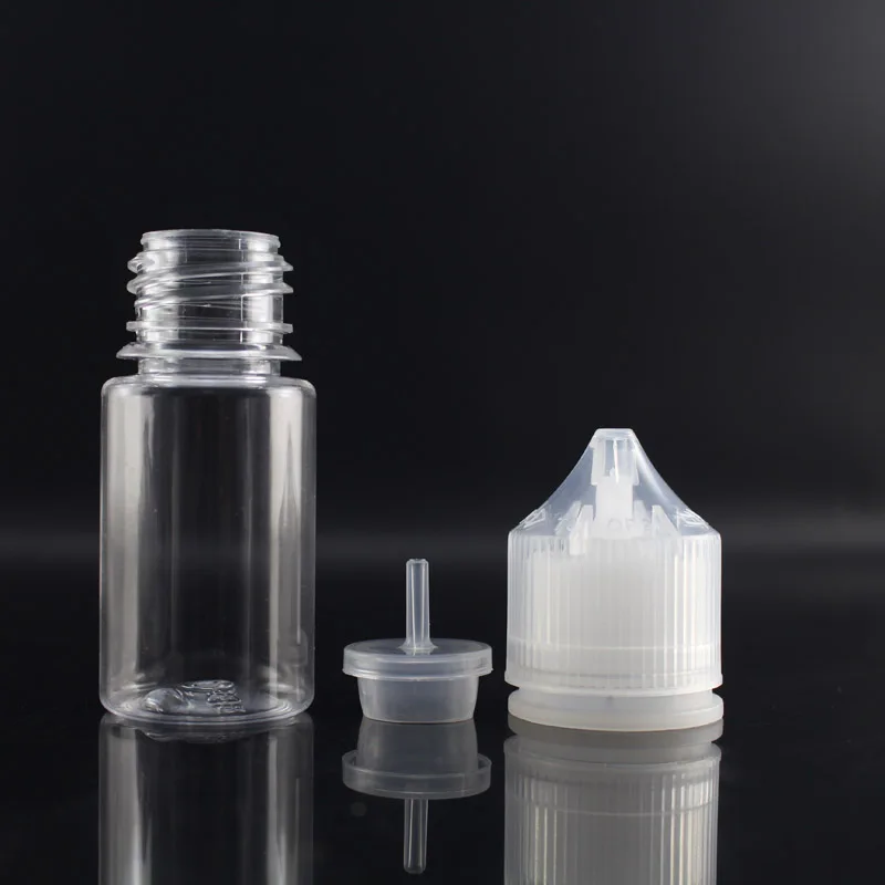 30 ml Plastic PET Oil Dropper Bottle, V3 1 OZ Transparent PET Bottles
