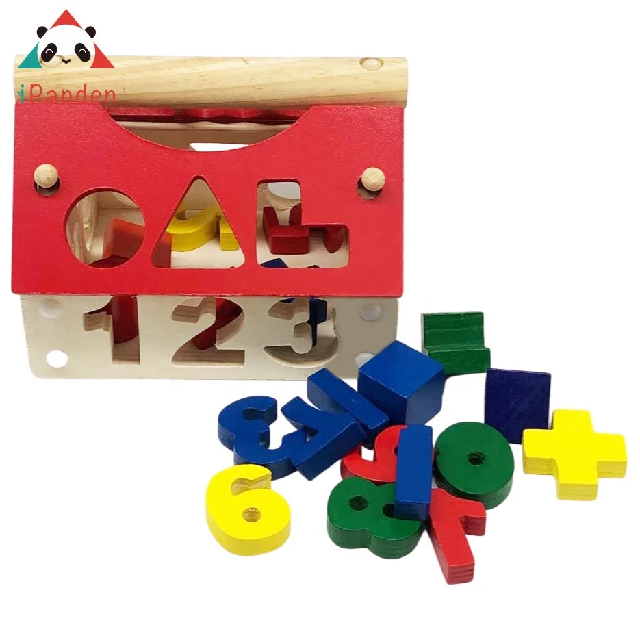 New Design Wooden Educational Wooden Toys For Kids Hand Made Digital House Baby Wooden Toys for Babies