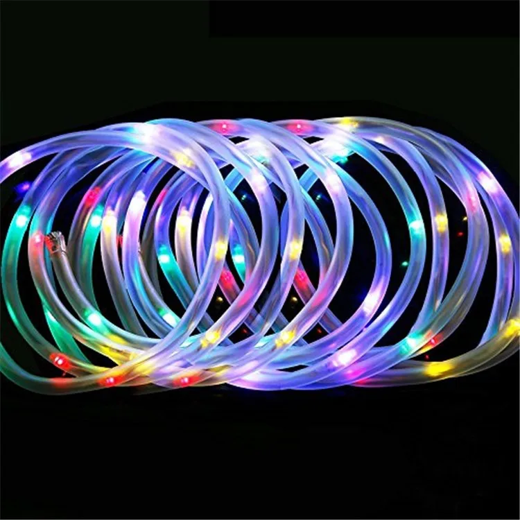 
10M 100led Multicolored solar rope string light Waterproof Outdoor decoration 