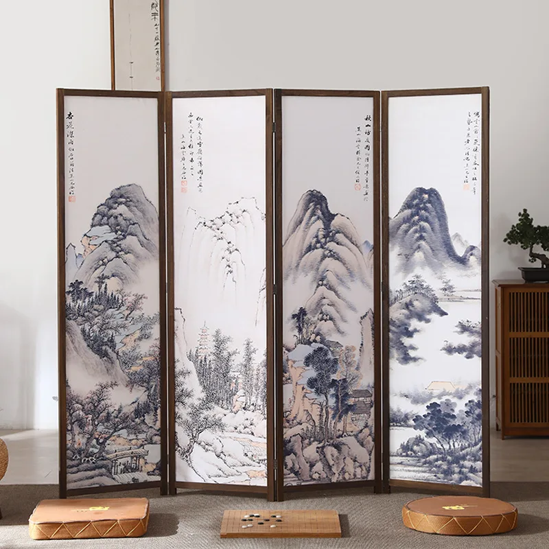 Custom portable privacy screens folding screens room divider partition for living room