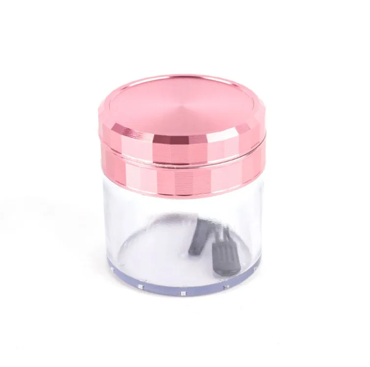 New 2.5 inch Aluminum Herb Spice Grinder With  herb Storage Jar Container Smoking Accessories