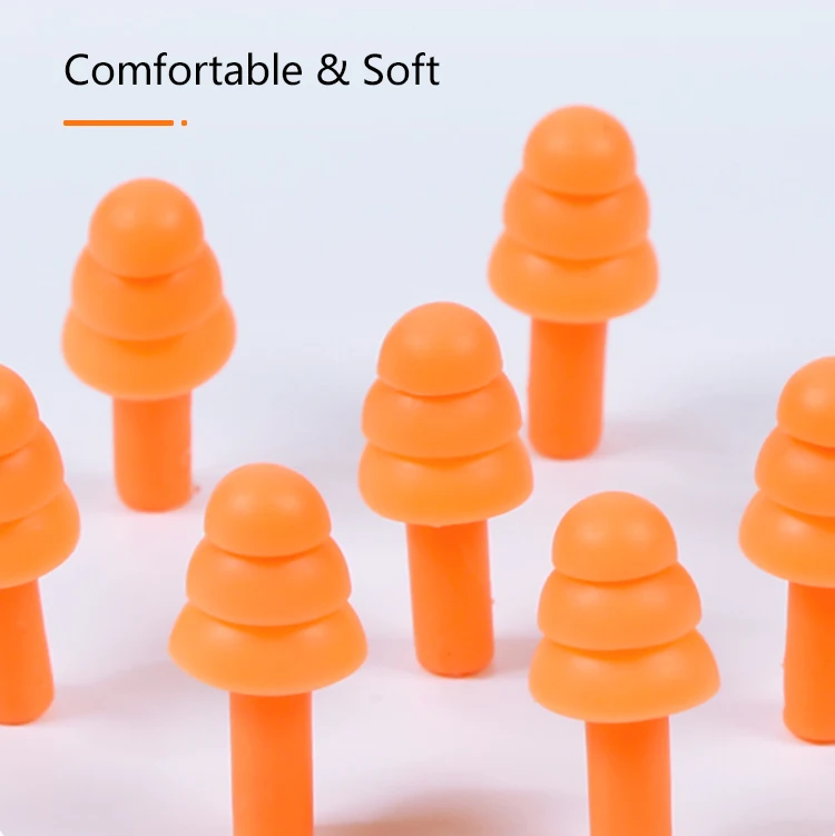 Swim Reusable Silicone Earplugs Perfect Bathing Partner Christmas Tree Polybag Silicone Plugs Ear Plug Diving in Ear earbud