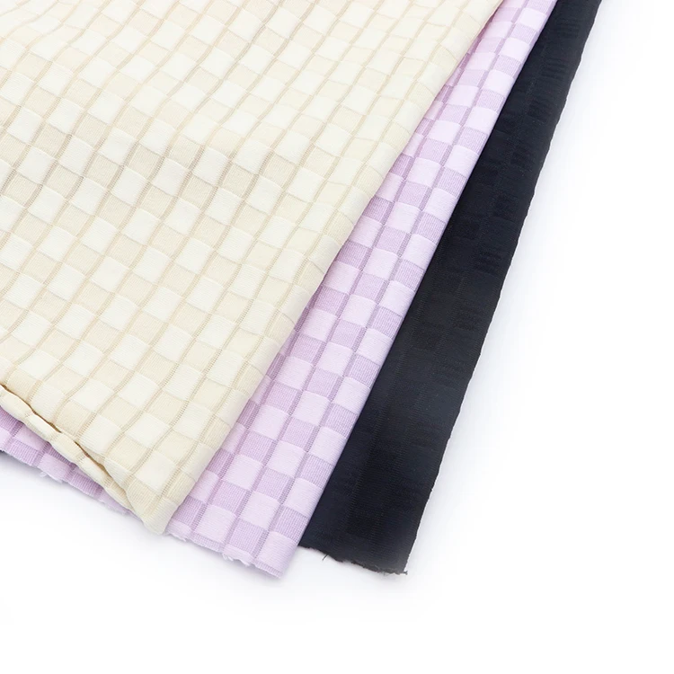 Fashion rib fabric 88 polyester 12 spandex plain dyed wholesale ribbed knit fabrics on sale