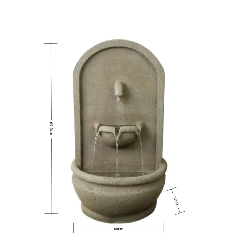 Yard Ornaments Decoration Fountain Waterfall Wall Garden Water Fountains for Indoor and Outdoor Natural Morden Feature