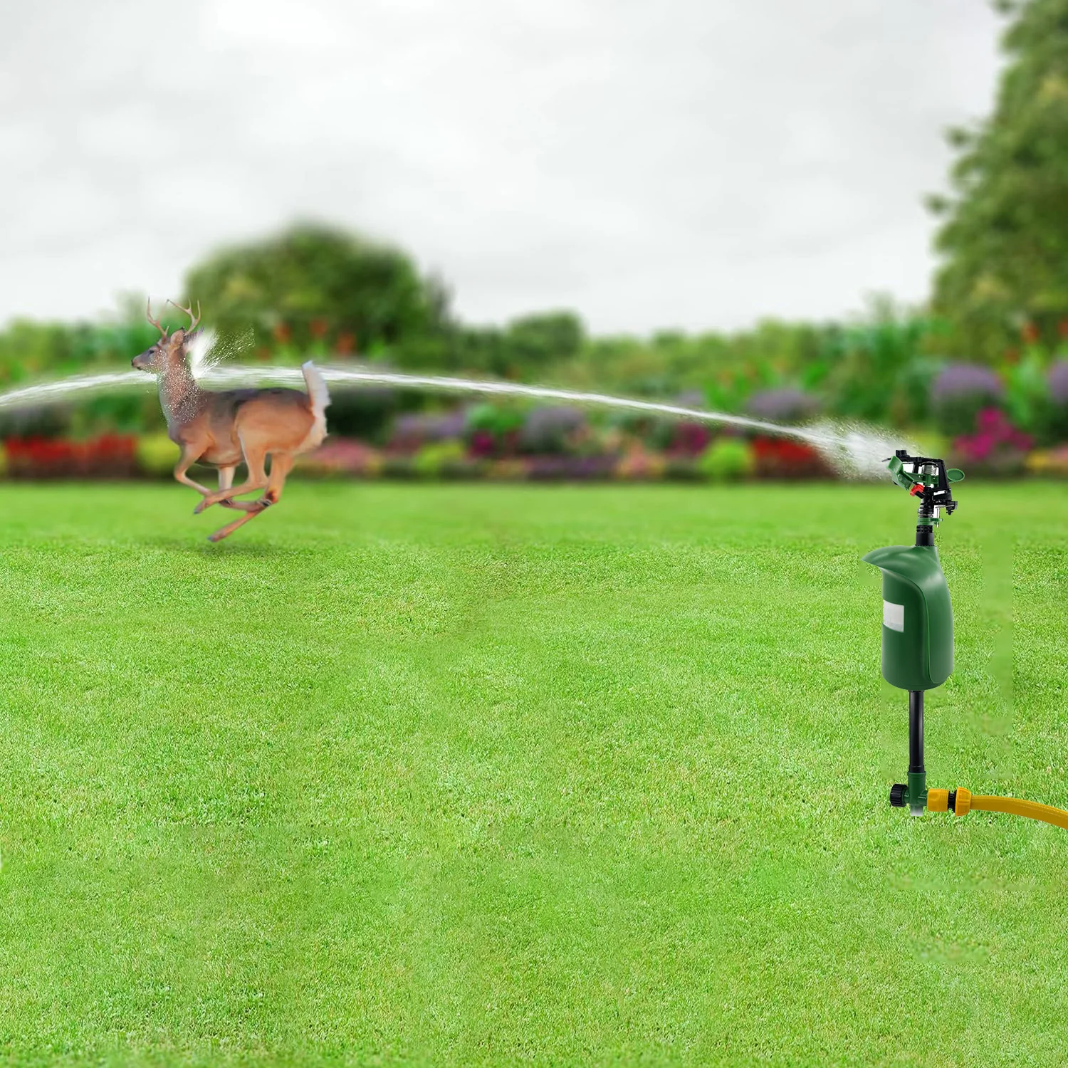 Battery Powerful Eco-Friendly Automatic Spray Garden PIR Sensor Automatic Jet Spray Animal Deterrent Animal Bird Repeller