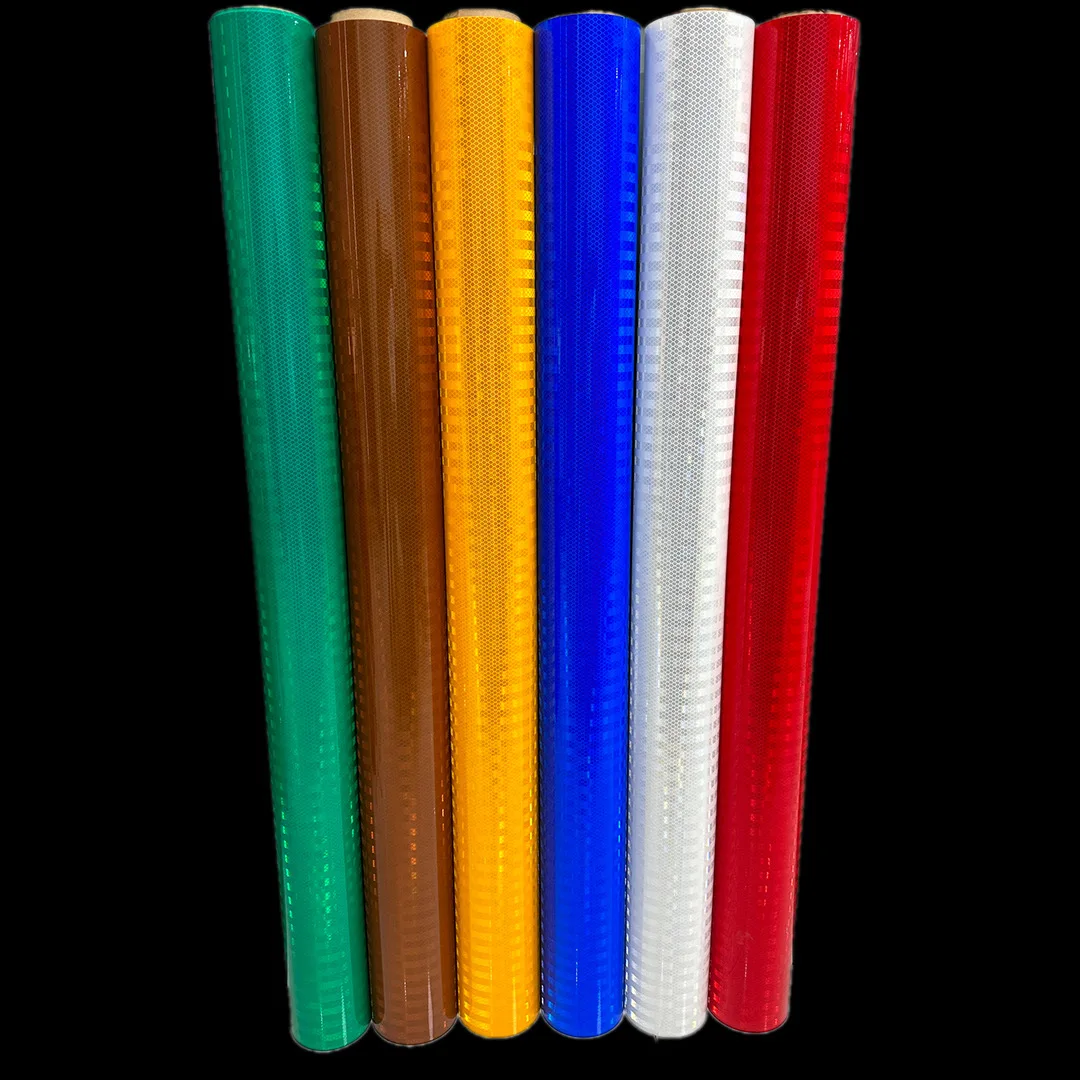 1.22mx45.7m 3 Years Self Adhesive Road Sign Eco Solvent Prismatic Reflective Sheeting
