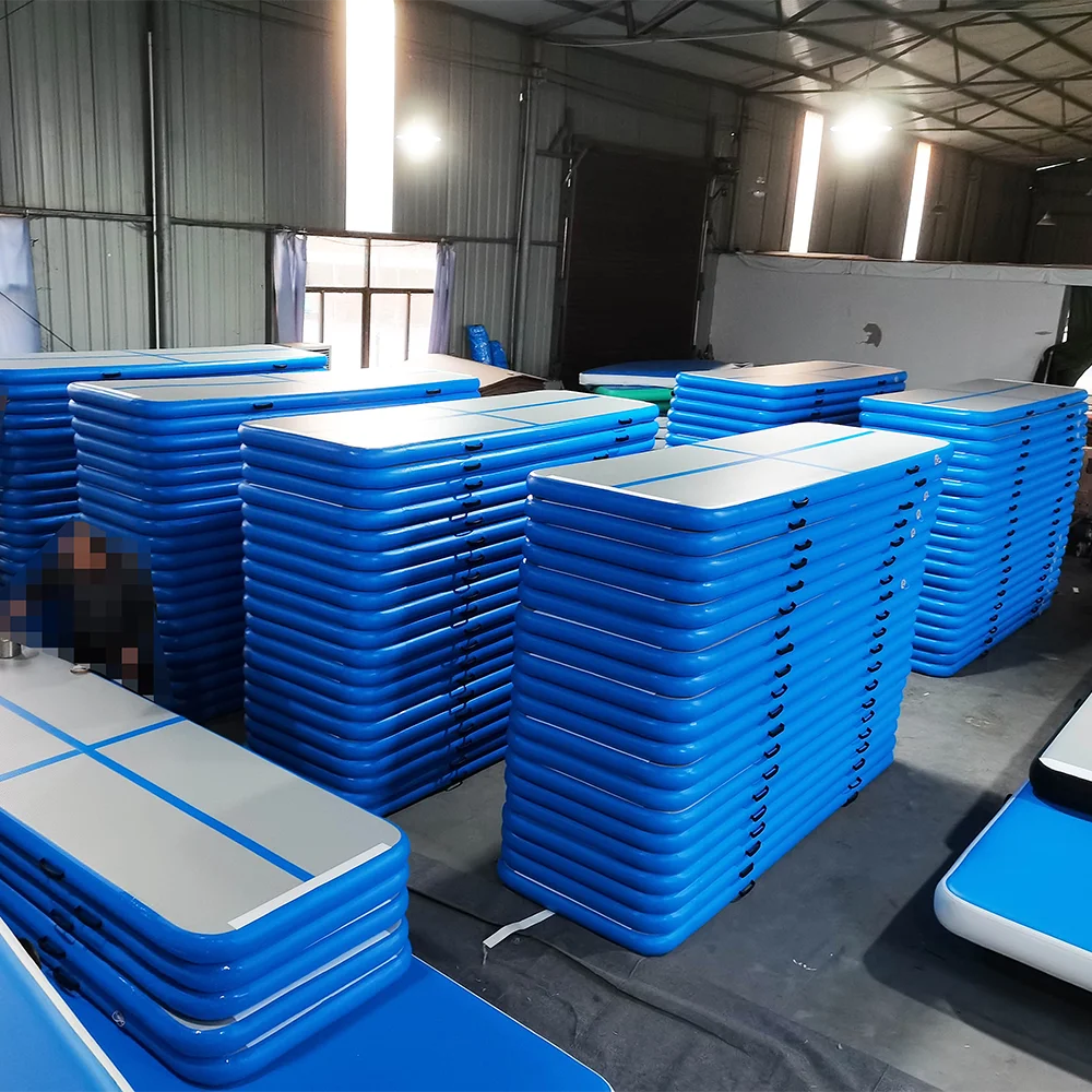 OEM ODM 10ft*3.3ft*4in Air Track Tumbling Mat for Gymnastics Inflatable Airtrack Floor Mats Carbon fiber Double Seal Side