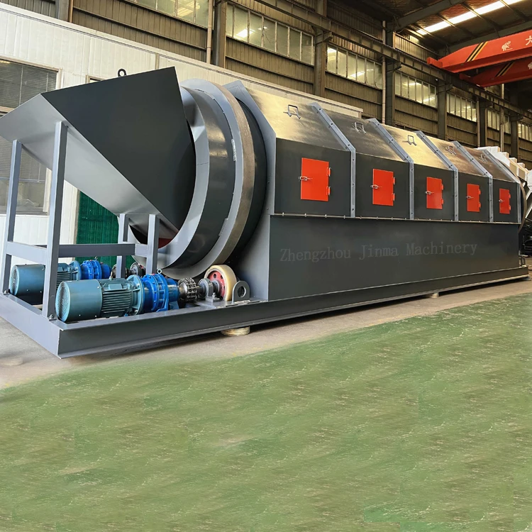 Waste Recycling Machine Rotary Compost Trommel Screen For Organic Compost Fertilizer