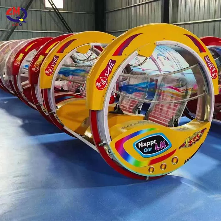 Amusement Park Rides 360 Degree Electric Le swing Happy Car Double Players Rolling Car