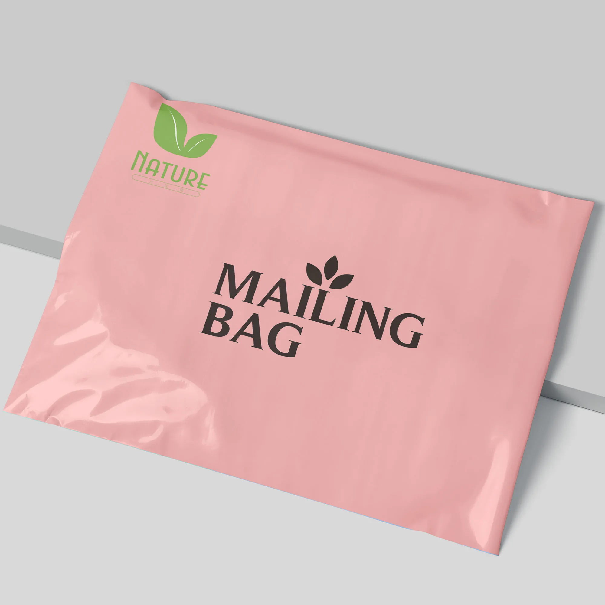 Eco 100 Biodegradable Waterproof Shipping Padded Pastel Pink Poly Mailer Bags Compostable Clothing Packing