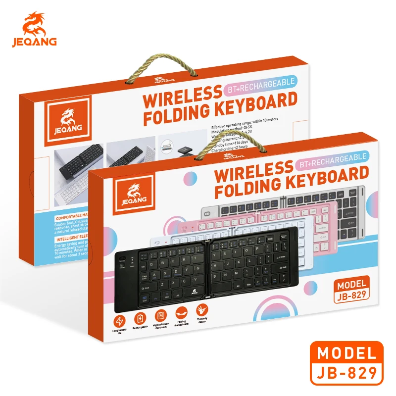 New foldable Bluetooth keyboard portable mini mobile phone tablet computer Business office wireless keyboard system universal