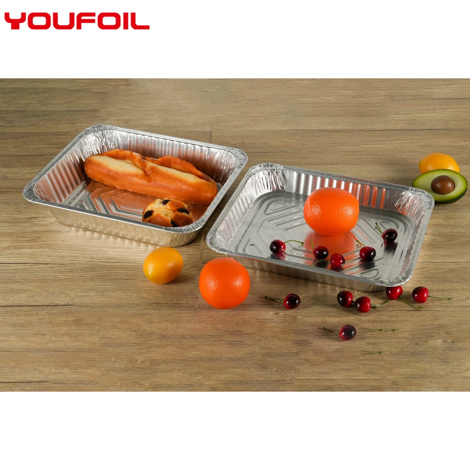 US002 Heavy Duty Food Grade Disposable Aluminum Foil Container Aluminum Food Lasagna Pan Container