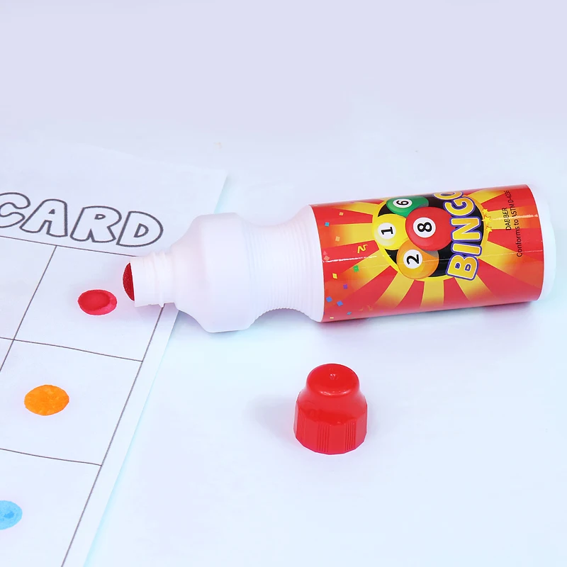Wholesale empty bottle welcome 65ml washable Bingo Dauber CH-2815 graffiti dabber markers kids drawing toys