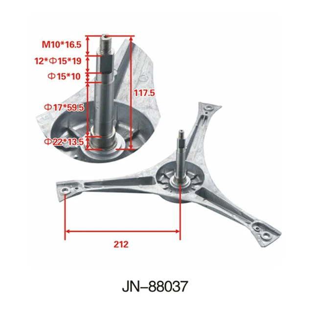 JN-88036 Customized professional  Buy Washing Parts Drum Spider  For Wash Machine