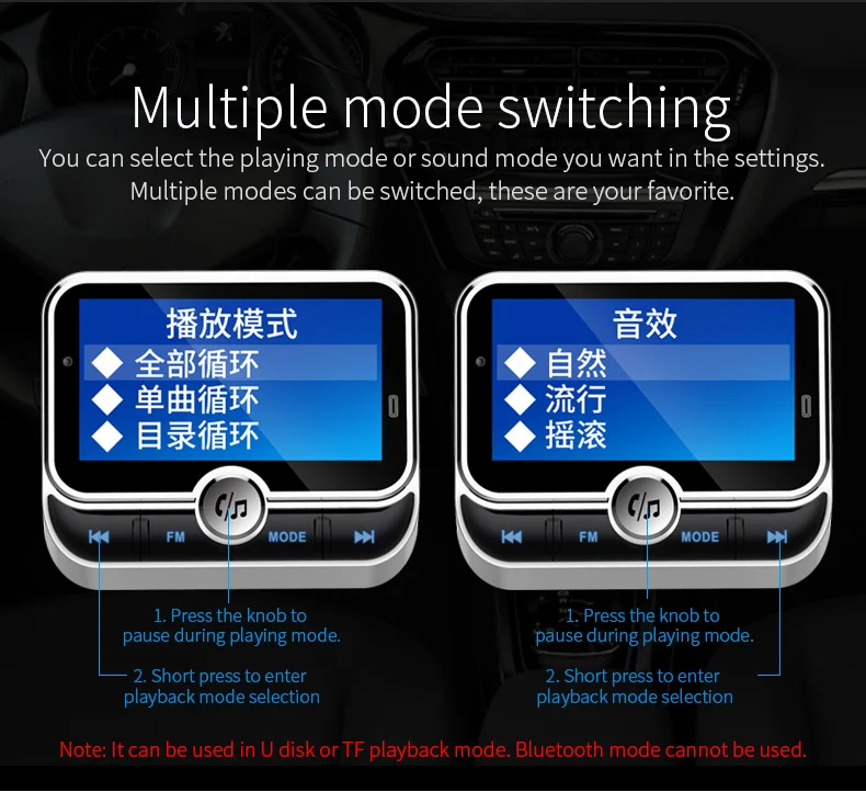 Wholesale  LCD Display Wireless In-Car FM Adapter Car Kit  Car  MP3 Player  BC32  Fm Transmitter