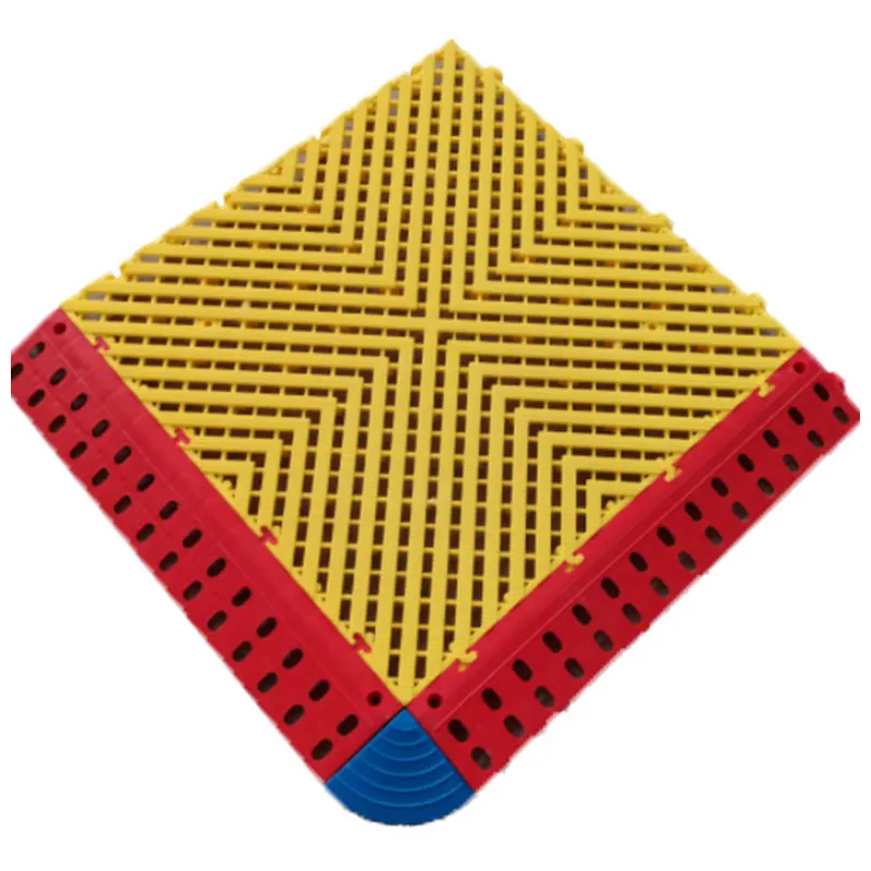 Modular Interlocking Cushion Rubber Mat Floor Tile Mats Anti Slip Waterproof Plastic Garage Car Showroom Floor Tiles