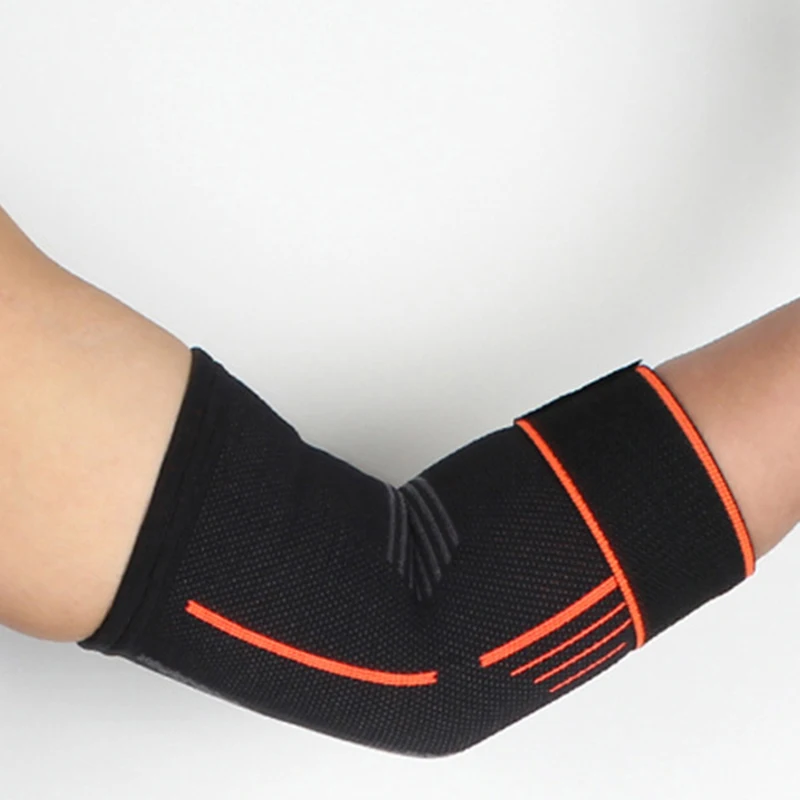 MKAS Sport Protection Tennis Elastic Baseball Elbow Pads Wraps Weightlifting Support Man Brace Customize Elbow Brace