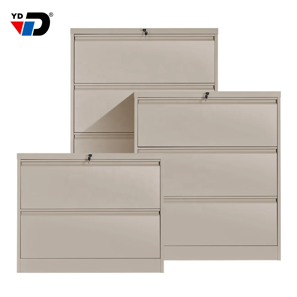 China filing cupboard Colorful office furniture steel 4 drawer A4 document lateral storage bulk filing cabinet