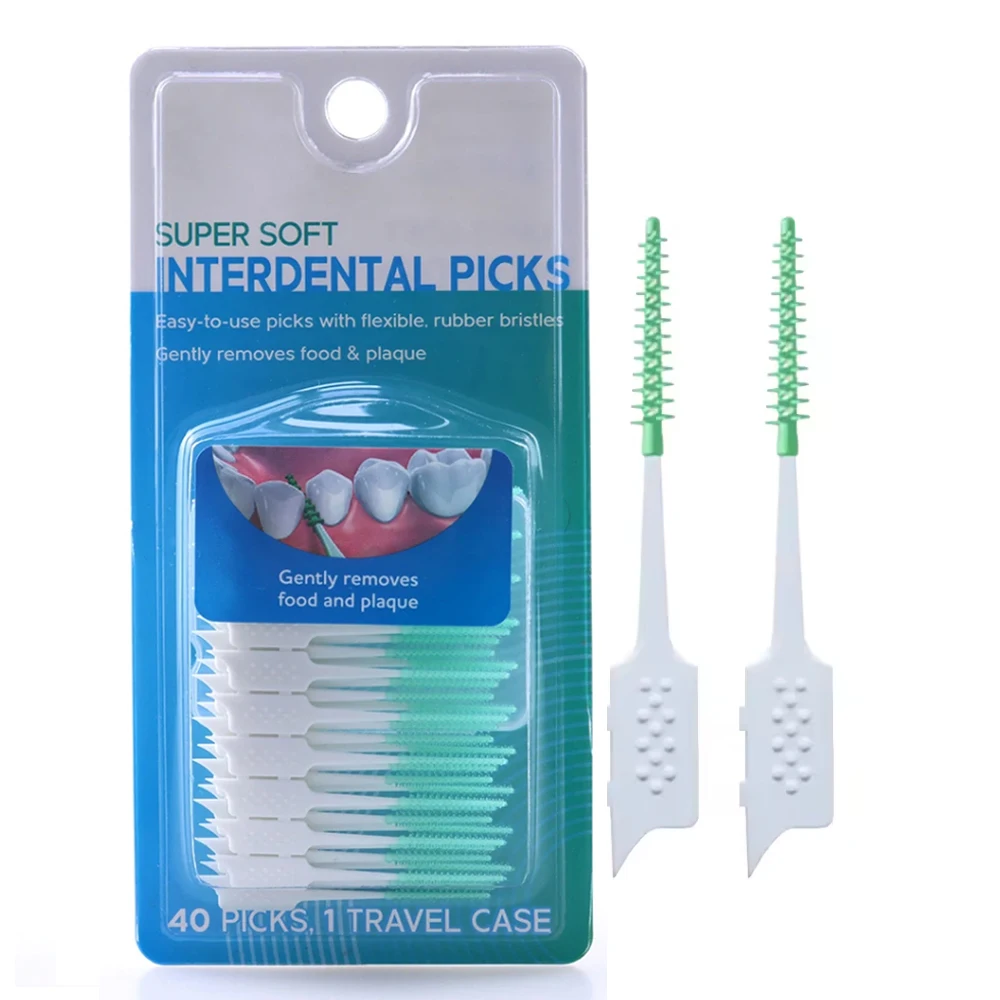 Rubber Interdental Brush Oral Care Toothpick Dental Picks Orthodontic