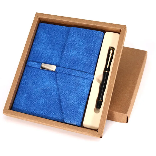 Hot Selling luxury notebook gift set with Pu Leather packaging Business Gift
