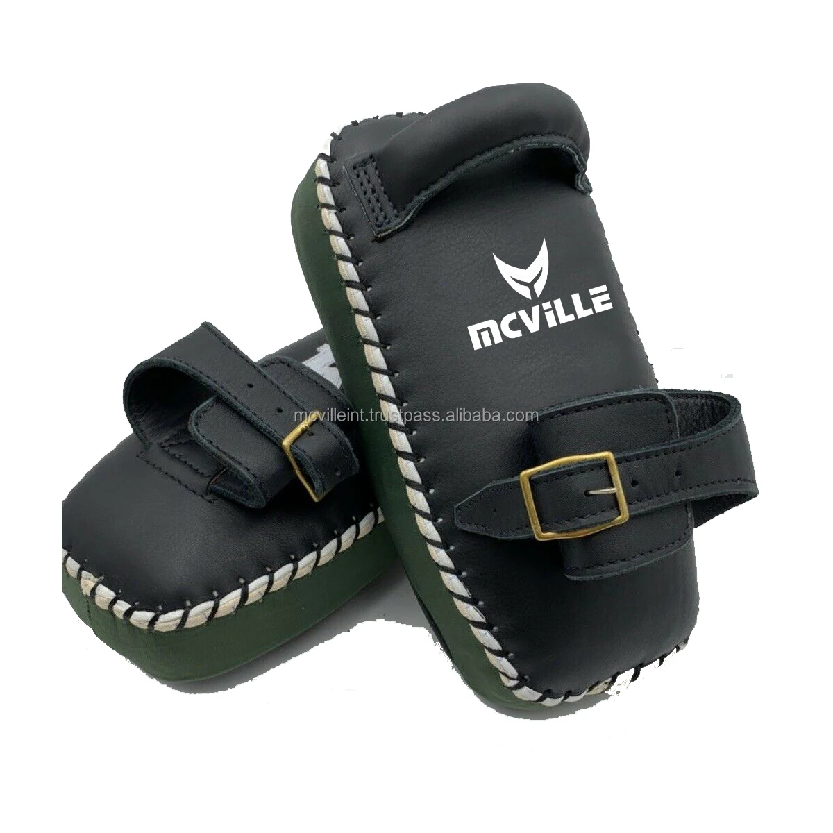 Kick Pads K-Pads Durable curved Muay Thai Kick Pads New Brand Single Strap Buckle 100% Handmade kick foot focus mat training