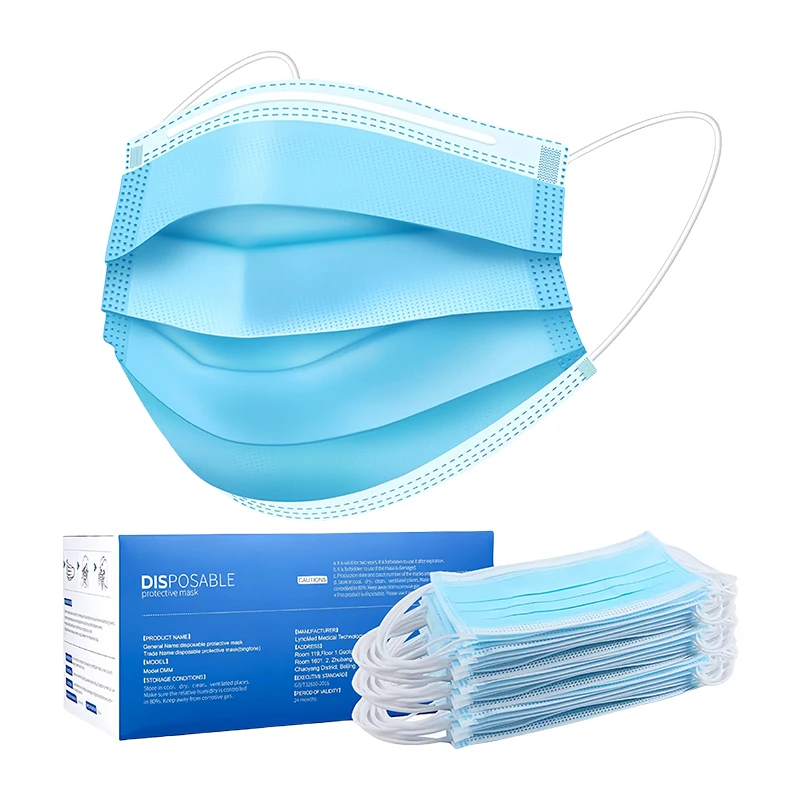 Disposable Surgical Isolation Personal Protective Dust Medical Masks in a variety of colors