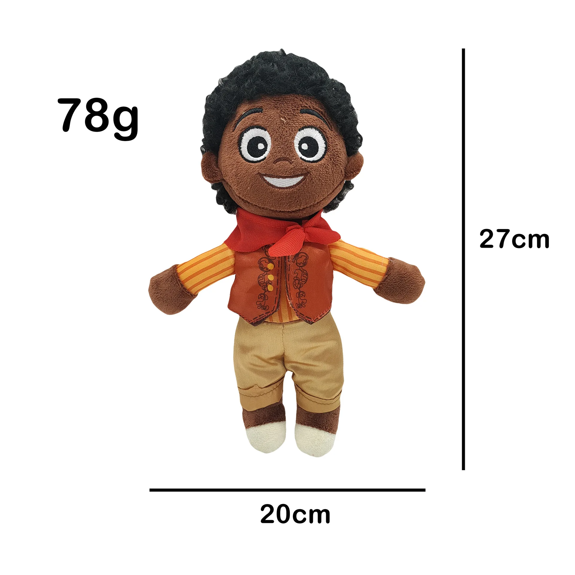New Arrival Encanto Cartoon Stuffed Plush Toys Cartoon Girls Figure Plush Dolls Exquisite Encanto Movie Stuffed Black Girl Doll