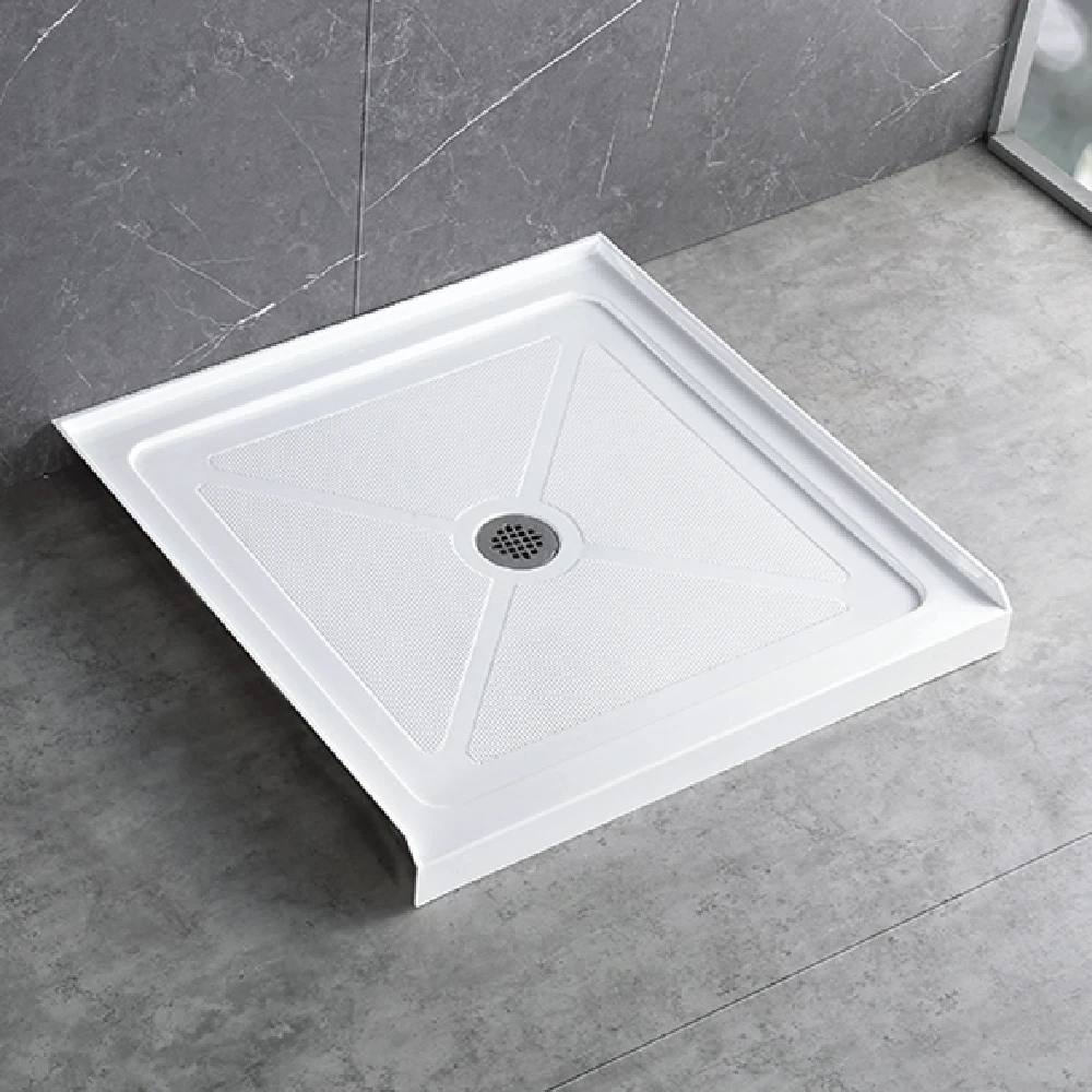 
Sally Wet Room Bathroom Acrylic Shower Base Pan CUPC Caravan Simple Resin Custom Modern Shower Base Shower Tray 