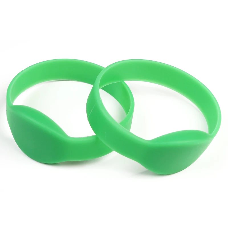 OP002 Wholesale Customized NFC Bracelet 13.56mhz RFID Silicone Wristband for Event
