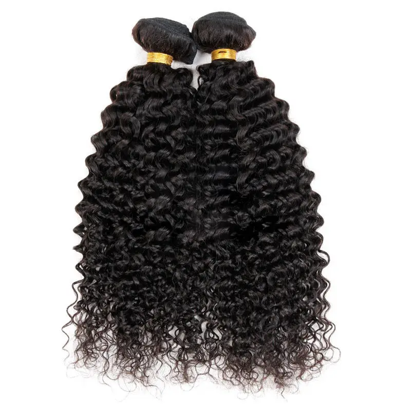 Deep wave Hair Bundles Malaysian Remy virgin hair vendor 3 Bundle with Closure Middle Part Lace Closure