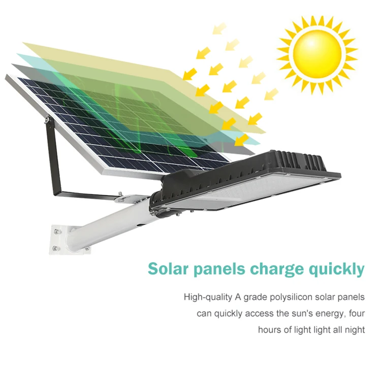
Remote Control 60W 100W 200W 300W 400W Aluminum Housing Outdoor Solar LED StreetLight 