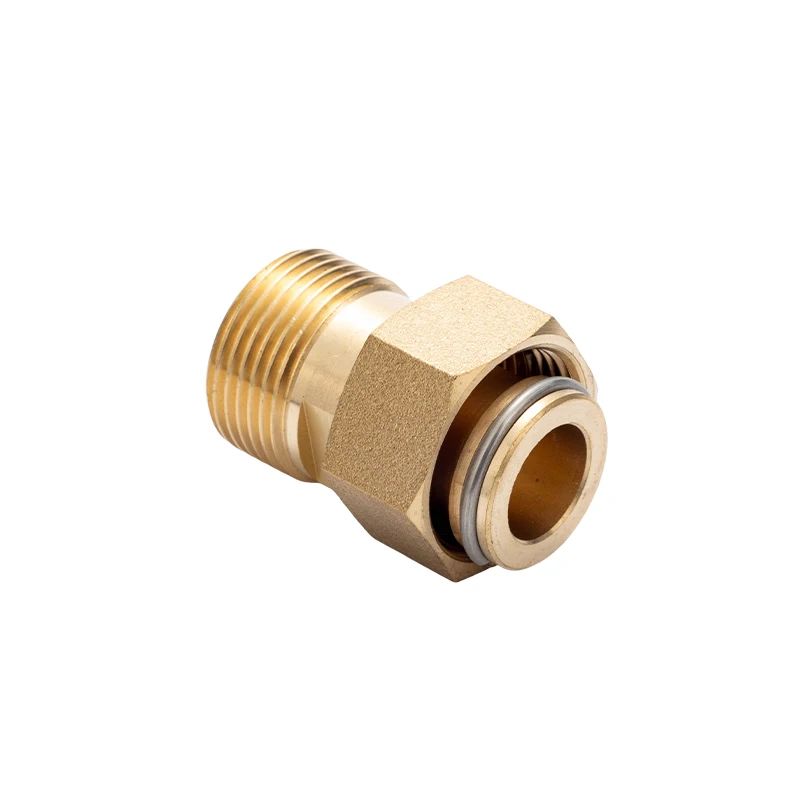 Direct Head Male/Female Hexagonal Brass Faucet Connector Plumbing Pipe Joint Connector Fittings