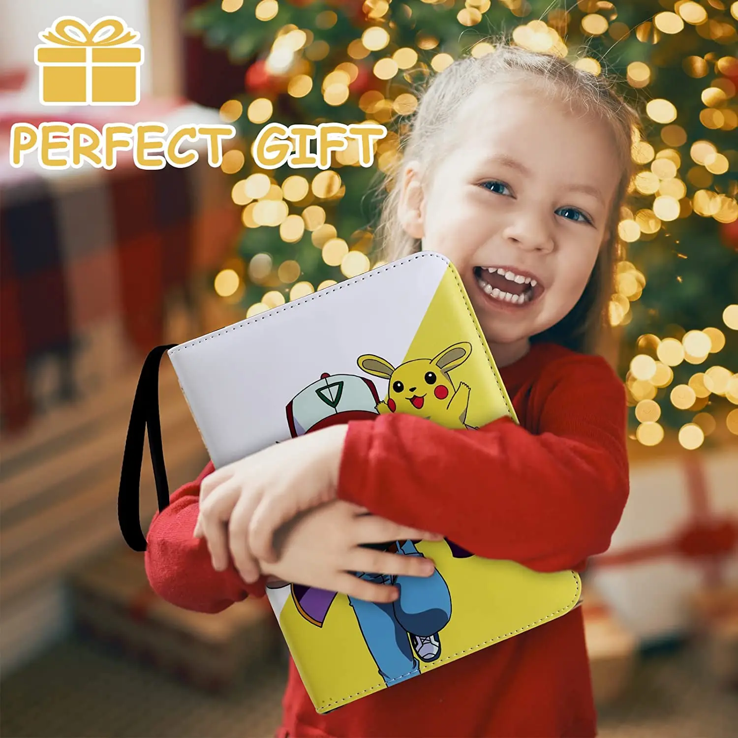 Custom Selectable Print Game Trading Card Binder 4 Pocket Card Sleeves Pu Leather Card Folder For Pokemon