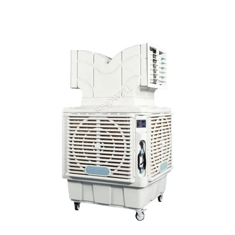 High Effective Industrial Evaporative Water Air Cooler With Air Cooling System with control speed panel 4kw air cooler