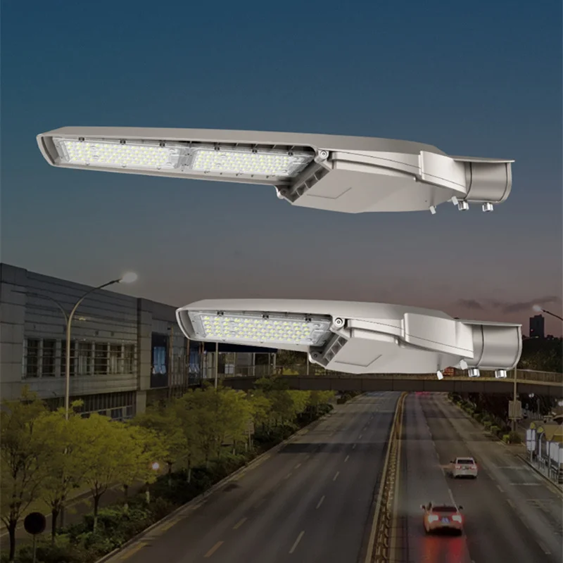 ZGSM 3000 kelvin LED Street Lighting Fixtures 50W Adjustable Wattage AC Powered LED Shoebox Street Light