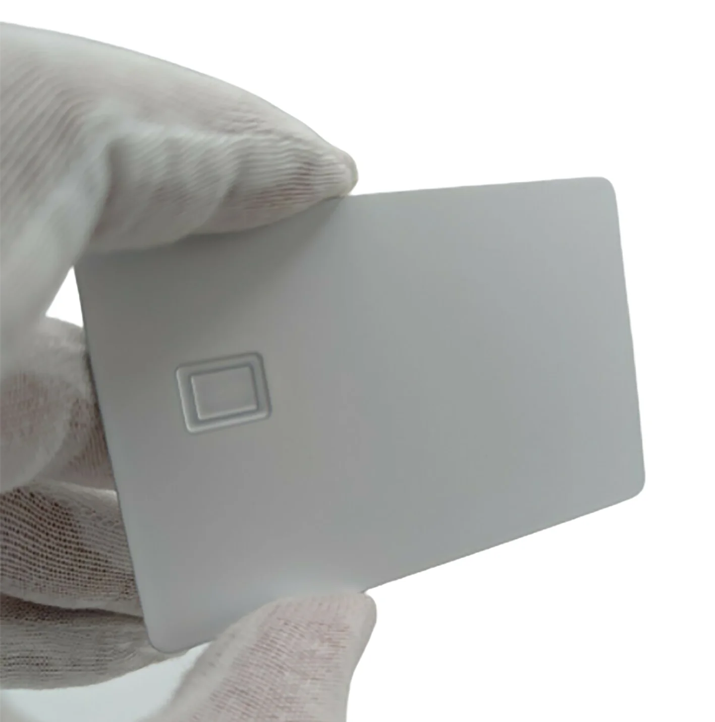 85mmx54mm Blank Metal Credit Card 4442 Chip Slot w/HiCo 1 Track Magnetic Stripe for IC Smart Intelligent Gift Card