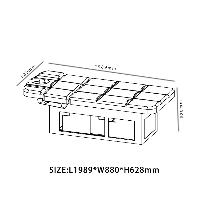 Modern Cheap Adjustable Therapy Spa Salon Cosmetic Wooden Bed Frame Beauty Facial Bed Treatment Massage Table