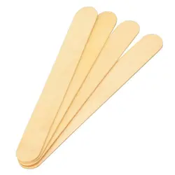 Disposable Wooden Tongue Depressor Waxing Spatulas Flat Wood Sticks For Beauty Care Biodegradable