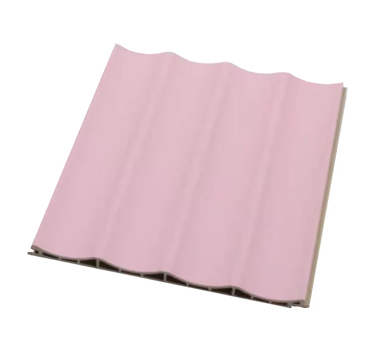 Curved wave board wall protection board, bamboo and wood fiber grating background wall