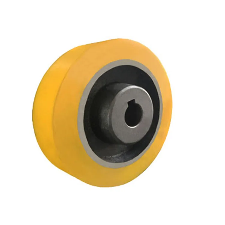 Made In Italy Hub with common hole polyurethane wheel with cast iron center For Sale