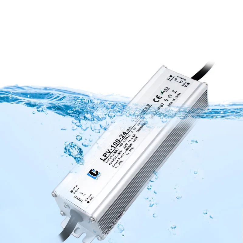 100w Waterproof IP67 High Voltage 220V  Power Supply 5v 12v 15v 24v   Transformer LED Driver switching power supply